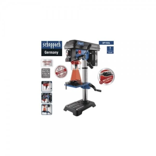 SCHEPPACH Bohrmaschine Tischbohrmaschine DP16SL 230V 50Hz 550W 16mm 8 SCHEPPACH Bohrmaschine Tischbohrmaschine DP16SL 230V 50Hz 550W 16mm – Bild 6