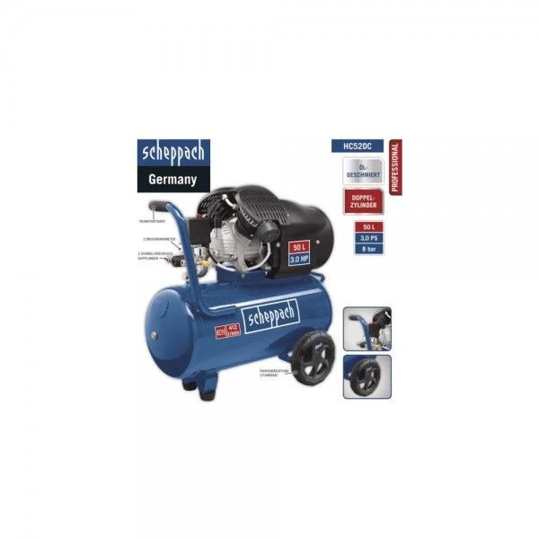 SCHEPPACH Kompressor HC52DC 230V 50Hz 2200W 50L 5 SCHEPPACH Kompressor HC52DC 230V 50Hz 2200W 50L – Bild 4