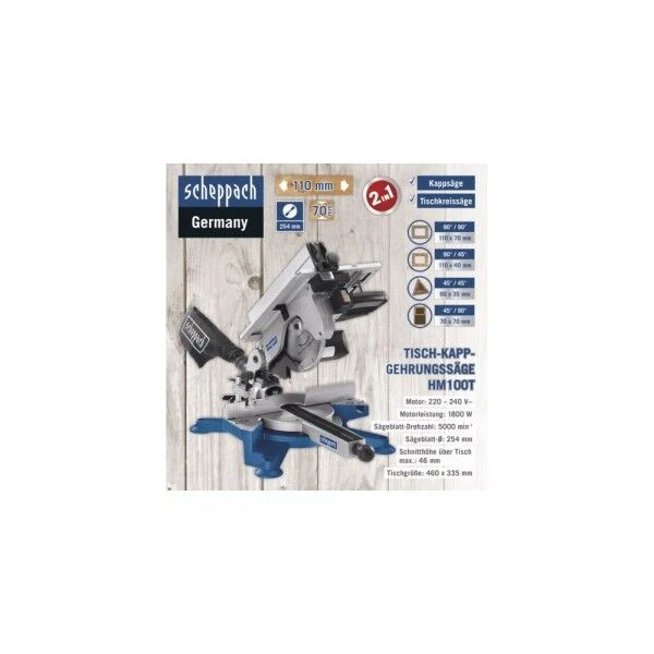 SCHEPPACH Tisch Kappsäge HM100T 220-240V 50Hz 1800W 7 SCHEPPACH Tisch Kappsäge HM100T 220-240V 50Hz 1800W – Bild 5