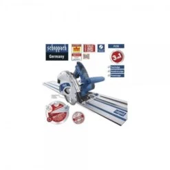 SCHEPPACH Tauchsäge PL55 Mit 2 Führungsschiene Und Zubehör 230V 50Hz 1200W 160mm -Scheppach pl55 scheppach diy de keyfacts ha web 720x600