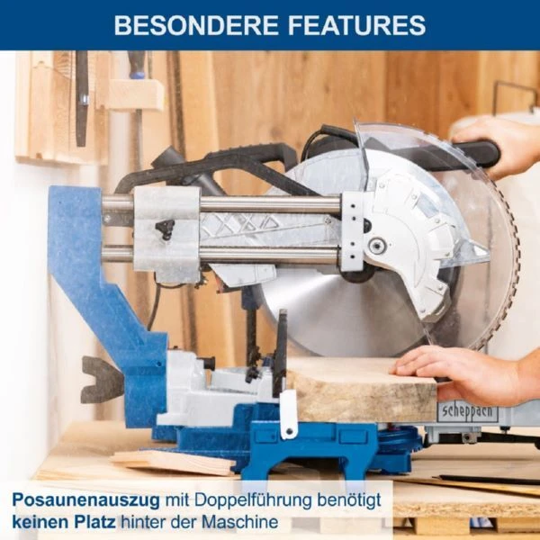 Scheppach Kapp-Zug- Und Gehrungssäge Mit Posaunenauszug HM305SL 12 Scheppach Kapp-Zug- Und Gehrungssäge Mit Posaunenauszug HM305SL – Bild 10