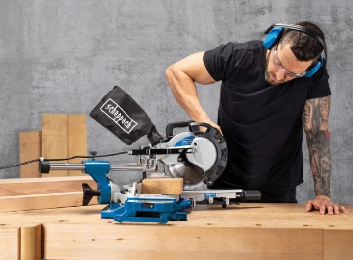 Scheppach Kappzugsäge HM216 Mit 2 Sägeblättern 4 Scheppach Kappzugsäge HM216 Mit 2 Sägeblättern – Bild 2