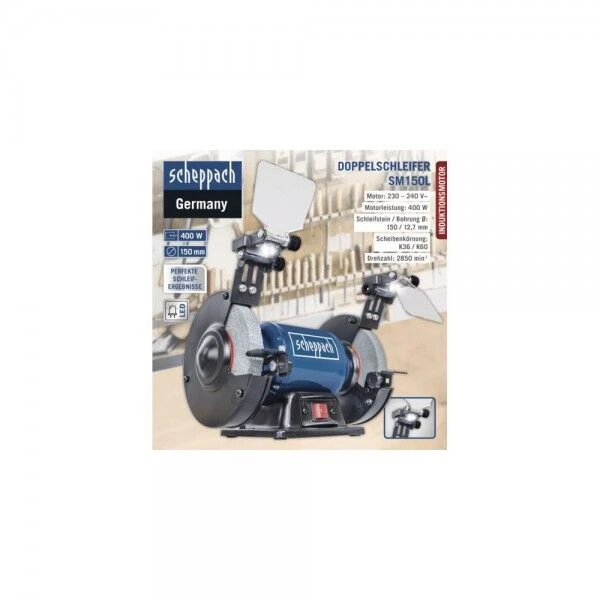 SCHEPPACH Doppelschleifer SM150L 230-240V 50Hz 400W 150mm 5 SCHEPPACH Doppelschleifer SM150L 230-240V 50Hz 400W 150mm – Bild 3