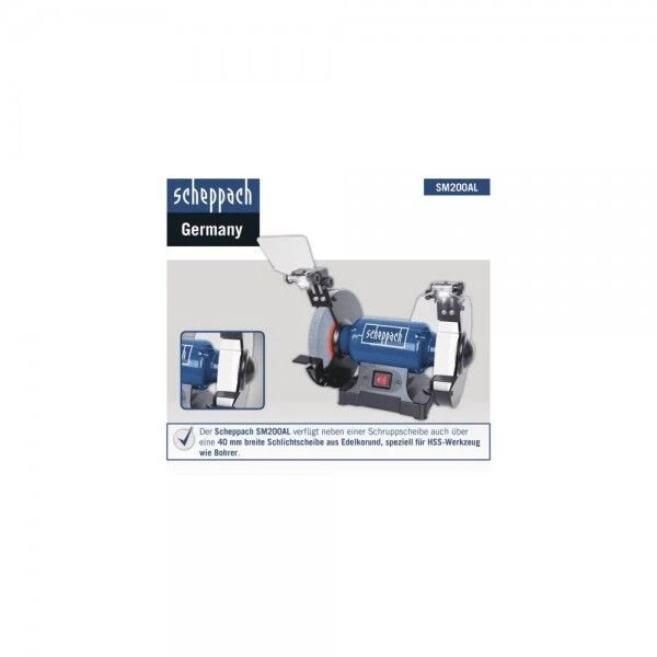 SCHEPPACH Doppelschleifer SM200AL Mit LED 230-240V 50Hz 200mm 6 SCHEPPACH Doppelschleifer SM200AL Mit LED 230-240V 50Hz 200mm – Bild 4